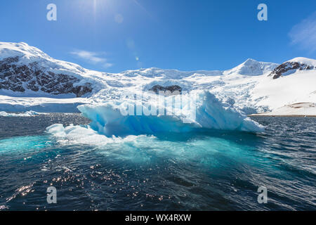 Snow and ices of the Antarctic islands Stock Photo