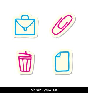 Office Icons Stock Vector