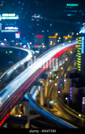 traffic at night Stock Photo