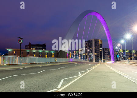 Clyde Arc Bridge Glasgow Stock Photo