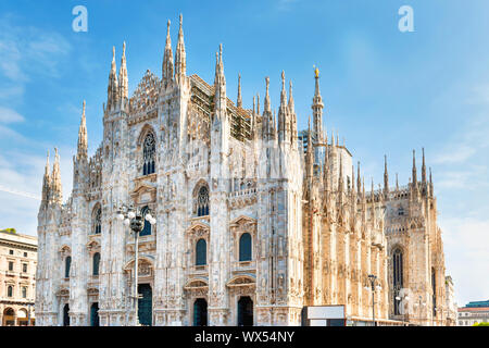 Duomo gothic cathedral in Milan Stock Photo