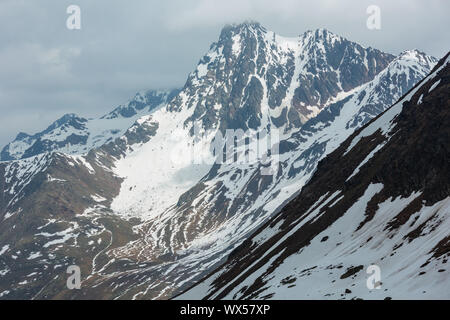 View from Alps Karlesjoch mountain Stock Photo