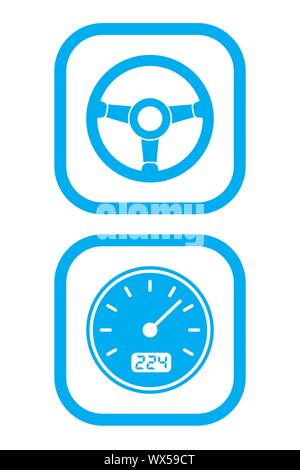 Vector car dashboard speedometer icons Stock Vector Image & Art - Alamy