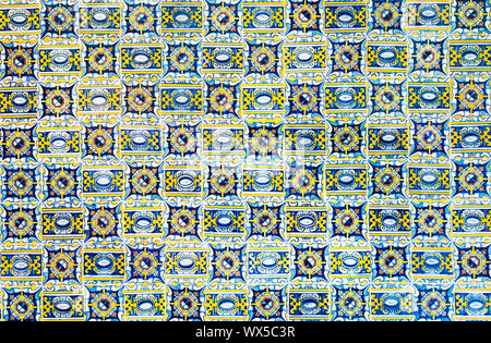 vintage ceramic tiles background, perfect colorful pattern Stock Photo