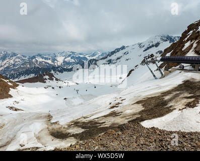 View from Alps Karlesjoch mountain Stock Photo