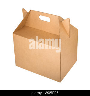 Download Kraft box Mockup with Handle Stock Photo - Alamy