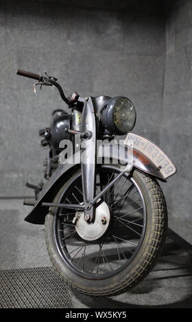 German military motorcycle DKV Stock Photo