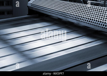 polygraphic process in modern printing house Stock Photo