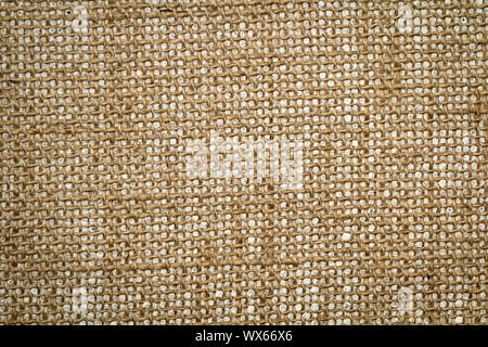 this is a detail shot of a piece of jute Stock Photo