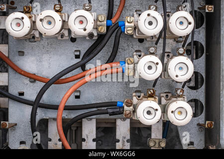 old electrical plant DDR SNV distribution Stock Photo