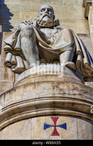 Madrid, Miguel de Cervantes Stock Photo