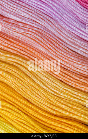 Multicolored wool - abstract fashion background Stock Photo