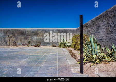 Nelson Mandela's prison yard Stock Photo