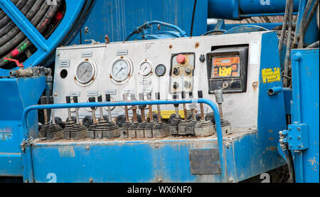 Details of a drill for soil sampling Stock Photo