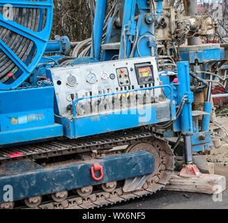 Details of a drill for soil sampling Stock Photo