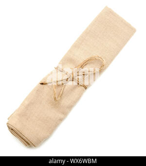 Brown napkin Stock Photo