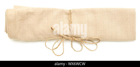 Brown napkin Stock Photo