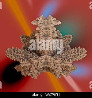 abstract colorful faraktal images 3d rendering Stock Photo