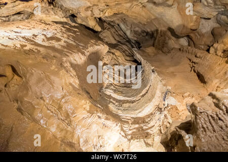 Pathway underground cave in forbidden cavers near sevierville tennessee Stock Photo