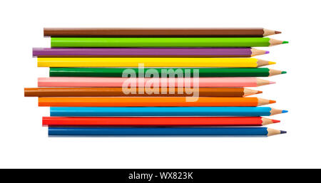 Multicolored pencils Stock Photo