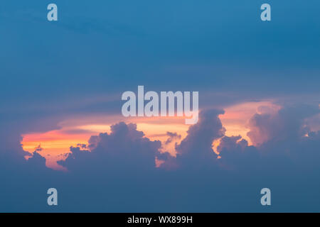 the sunset clouds Stock Photo