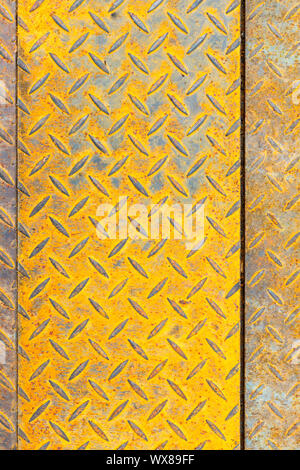 rusty diamond steel plate Stock Photo