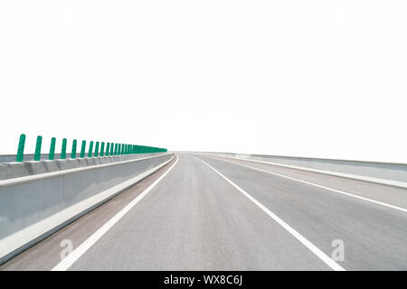 highway isolated on white Stock Photo