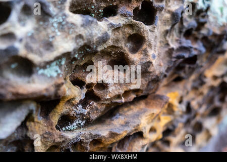 Pictures of the Devil's Wall near Blankenburg in the Harz Mountains Stock Photo