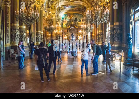 PARIS, FRANCE - 02 OCTOBER 2018: Famous opera Garnier and national academy of music. Stock Photo