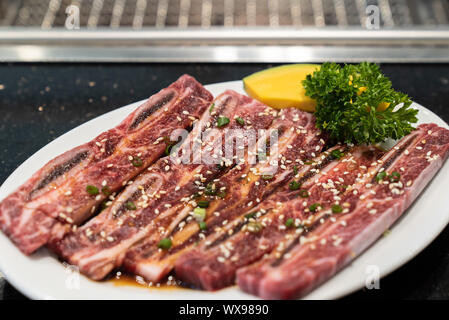 flank steak - belly,lower plate and flank,Short Plate for Japanese bbq or  Korea bbq。 Stock Photo - Alamy