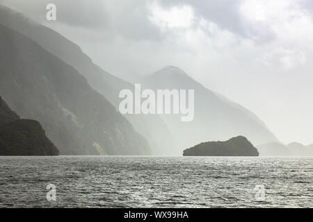 Doubtful Sound Fiordland National Park New Zealand Stock Photo