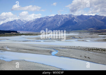 Mountain Alps scenery in south New Zealand Stock Photo