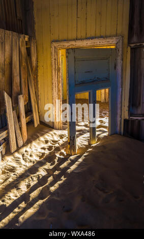 Abandoned ghost town of Kolmanskop in Namibia Stock Photo