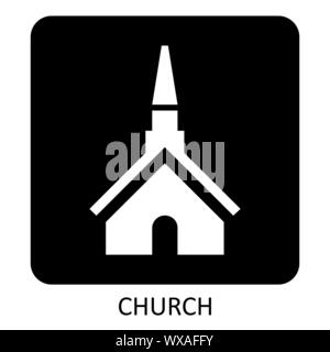 Church icon illustration Stock Vector
