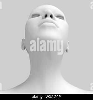 3d image of woman s head Stock Photo