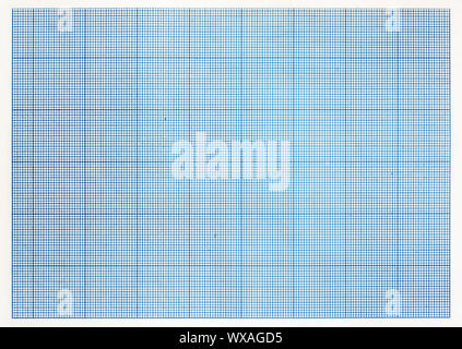 Sheet of engineering graph grid paper. Simple background texture for template, design or art. Stock Photo