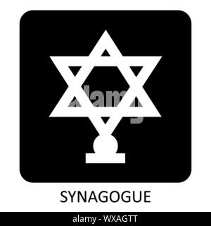 Synagogue icon illustration Stock Vector