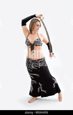belly dance black dress Belly Dance 17 Yard Satin Skirt