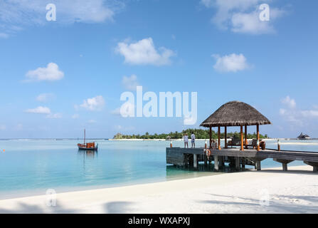 maldives island scenery Stock Photo