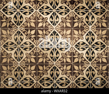 vintage ceramic tiles background, perfect colorful pattern Stock Photo