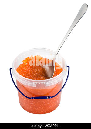 Download Red Caviar In A Plastic Container Isolated On A White Background Path Stock Photo Alamy PSD Mockup Templates