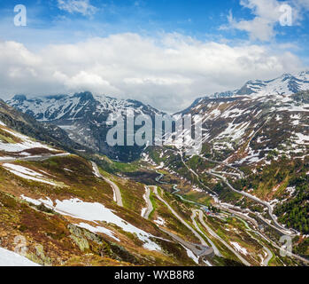 Summer mountain landscape (Grimsel Pass, Switzerland Stock Photo - Alamy