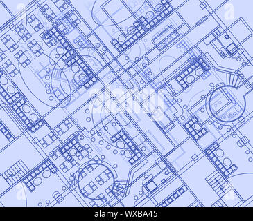 Architectural background with technical drawings. Blueprints plan texture. Drawing part of architectural project. Stock Photo