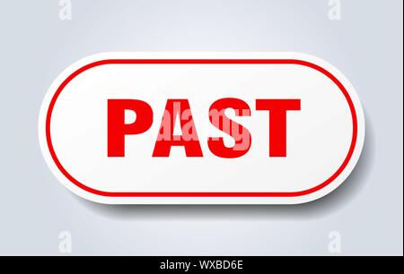 past button. past rounded red sign. past Stock Vector Image & Art - Alamy