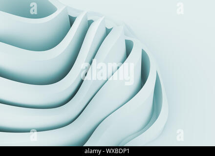 3d Illustration of Blue Abstract Creative Design Stock Photo