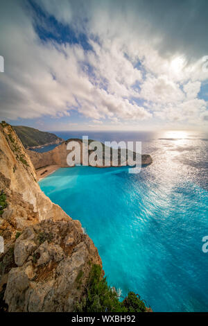 Stunning view of the cliffs in Shipwreck Cove Stock Photo