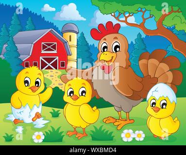 Farm animals theme image 7 Stock Vector