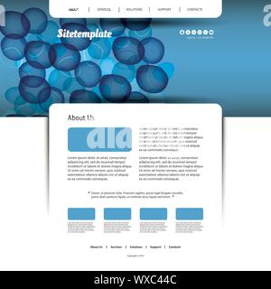 Modern Colorful Abstract Web Site Creative Design Template Illustration for Your Business or Blog -Freely Scalable and Editable Vector Format Included Stock Vector