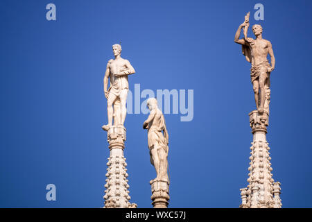 statue at Cathedral Milan Italy Stock Photo