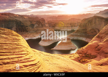 Reflection canyon Stock Photo